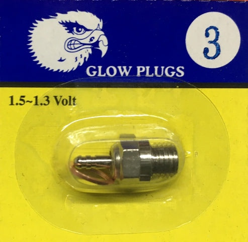EAGLE HOBBY PRODUCTS - GLOW PLUG #3 HOT SUIT CAR/BUGGY/PLANE
