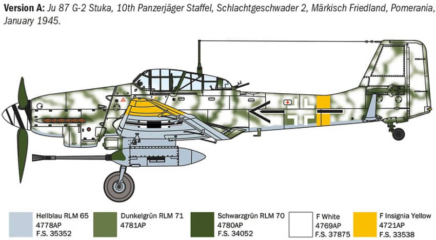 Italeri - 1:72 Junker Ju 87 G-2 Kanonenvogel