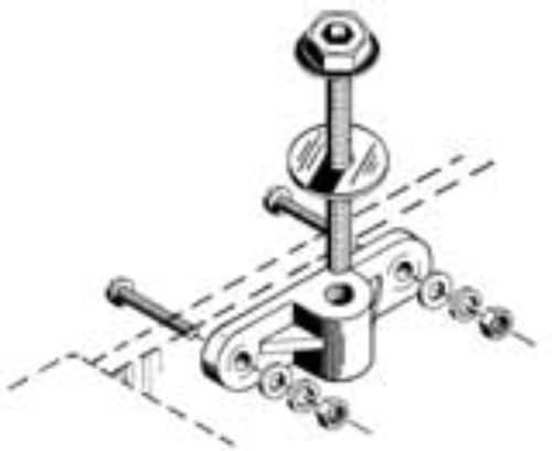 DUBRO - NYLON WING MOUNTING KIT 1PCPK 256