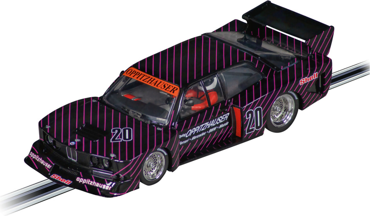 Carrera - Evolution 1:32 - Bmw 320 Turbo Flachbau Oppitzhauser No.20 Slot Car Also Suits Scalextric