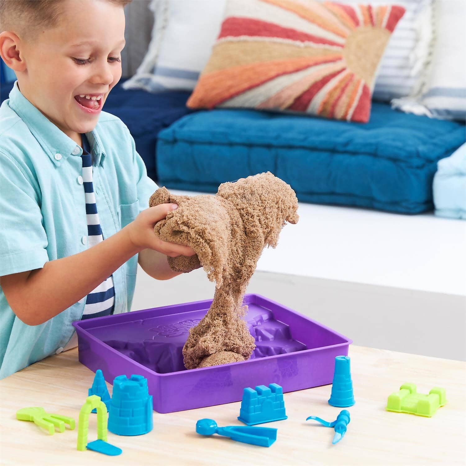 Kinetic Sand - Deluxe Beach Castle Playset With 1.13kg Of Beach Sand
