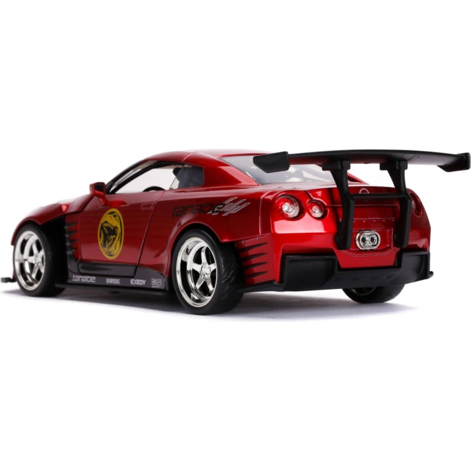 Jada Toys - Power Rangers 2009 Nissan GT-R with Red Ranger 1:24 Scale Diecast Vehicle & Figure Set
