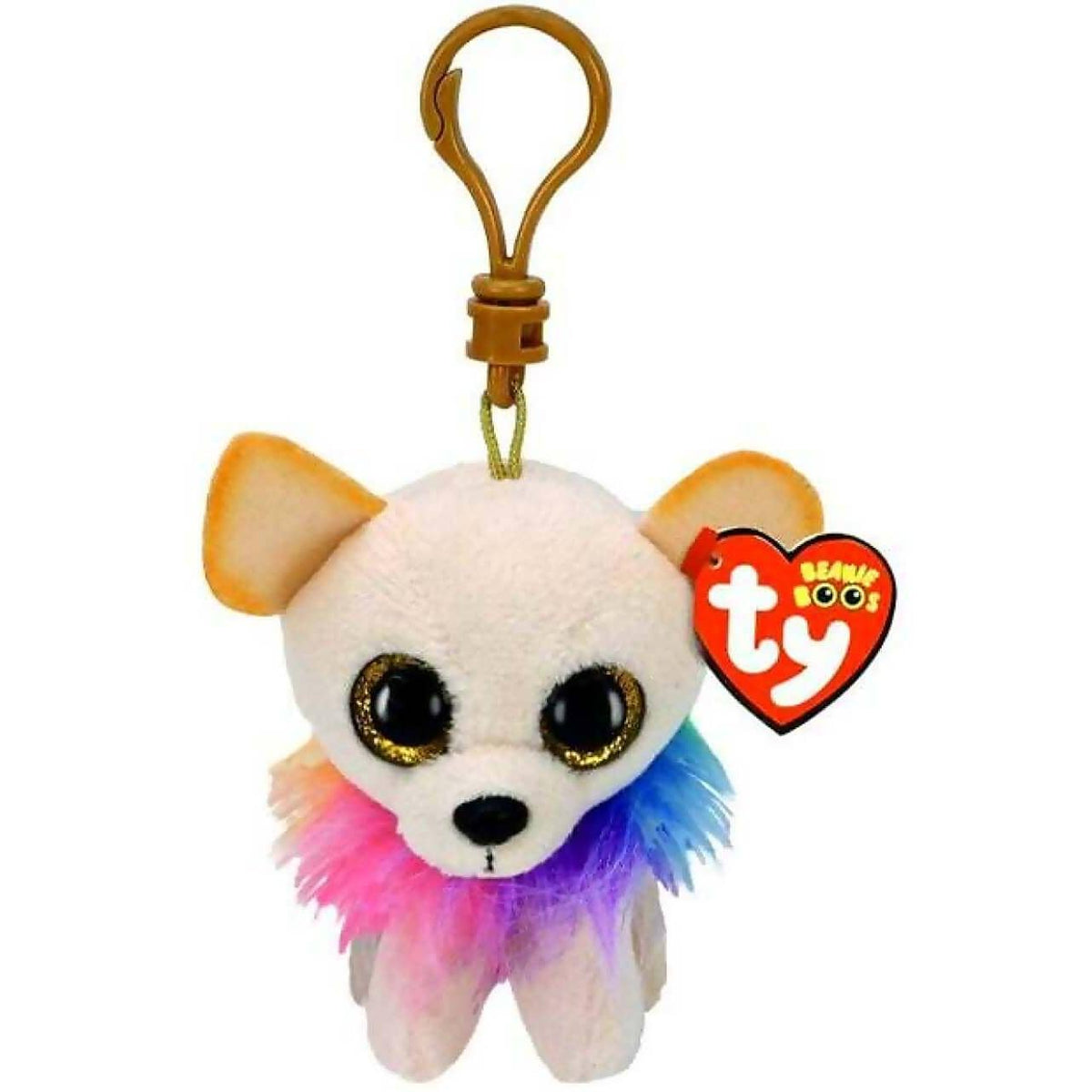 Ty - Beanie Boos - Clip On Chewey The Chihuahua Dog 10cm