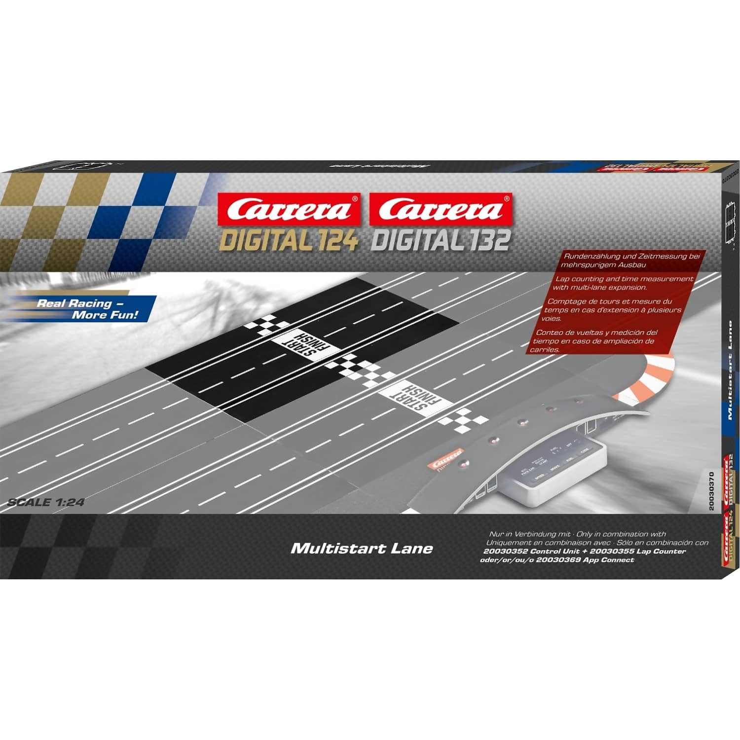 Carrera - Digital 1:32 Accessories - Multistart Lane - Slot Car Track Accessories Also Suits 1:24