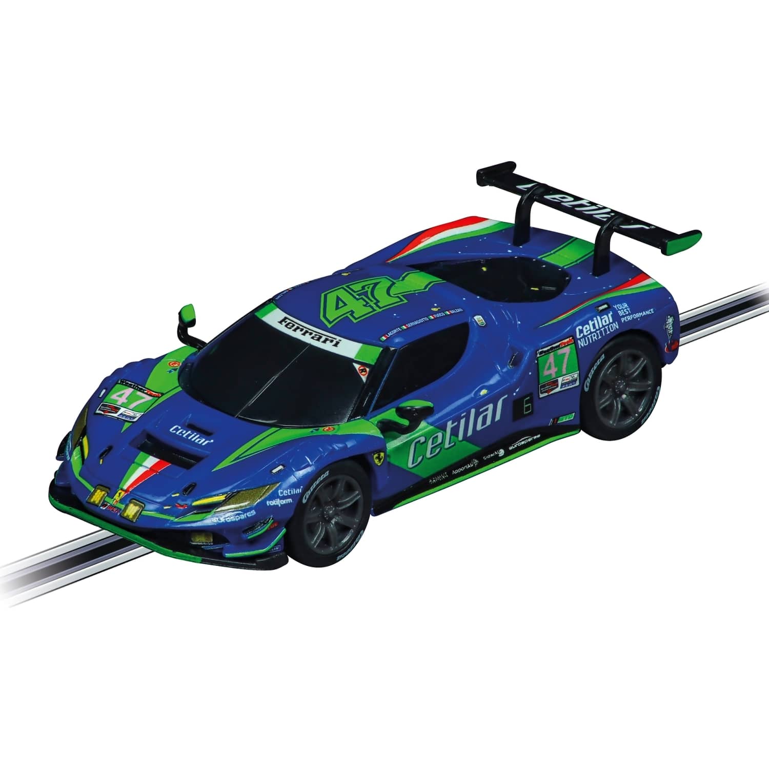 Carrera - GO 1:43 - Ferrari 296 GT3 Cetilar Racing No.47 Slot Car