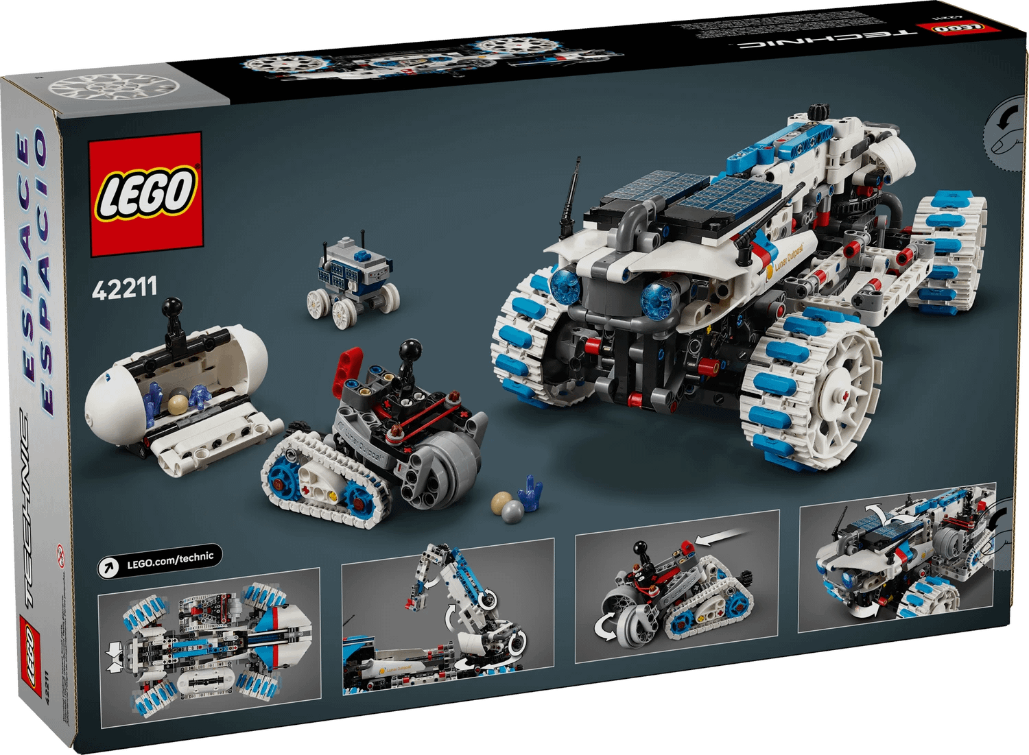 LEGO® 42211 Lunar Outpost Moon Rover Space Vehicle - Technic