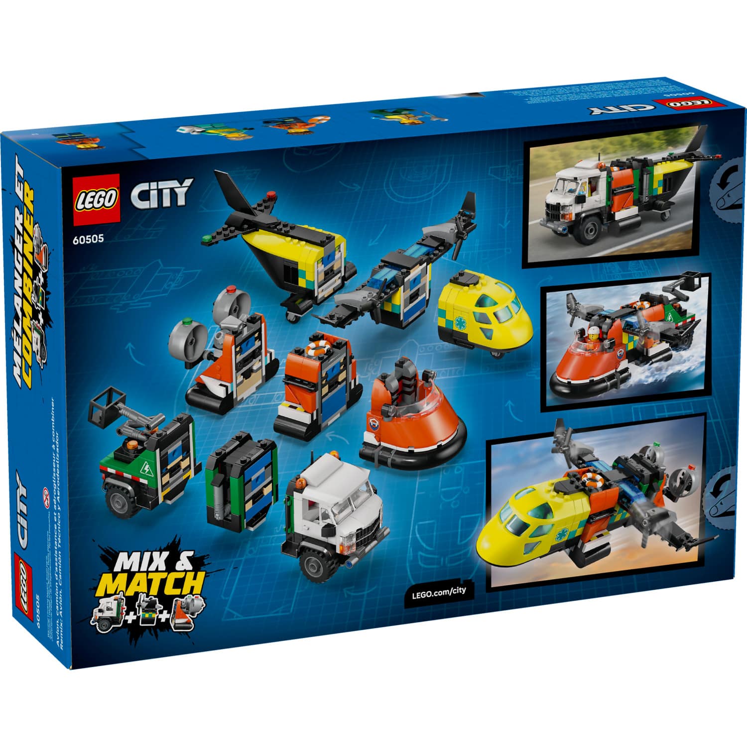 LEGO® 60505 Airplane Service Truck & Hovercraft Remix - City