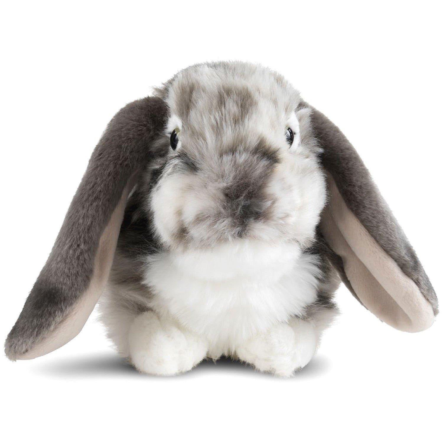 Living Nature - Grey Dutch Lop Eared Rabbit Super Soft Plush 26cm