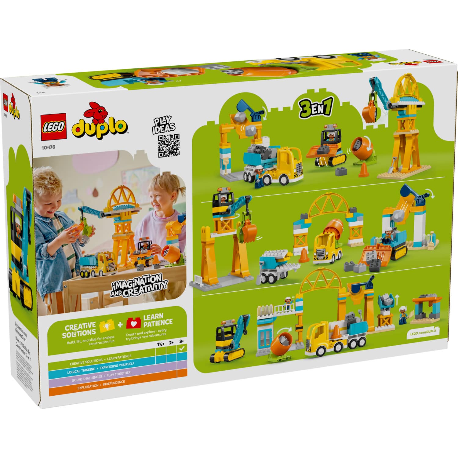 LEGO® 10476 3-in-1 Construction Site and Vehicles - DUPLO®