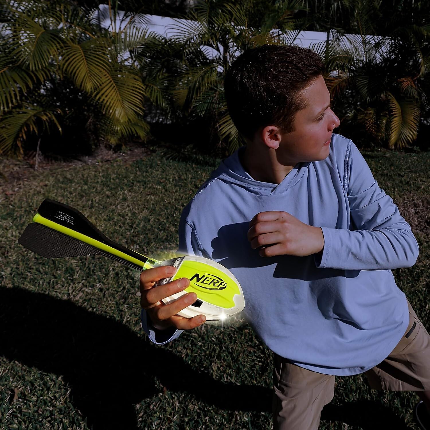 Nerf - Vortex Lightstrike Howler Foam Football Color Changing LED - Hasbro