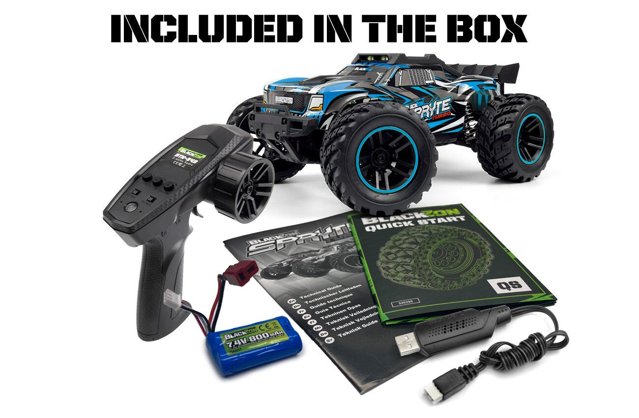 BLACKZON SPRYTE ST TURBO 1/20 4WD MONSTER TRUCK – BLUE
