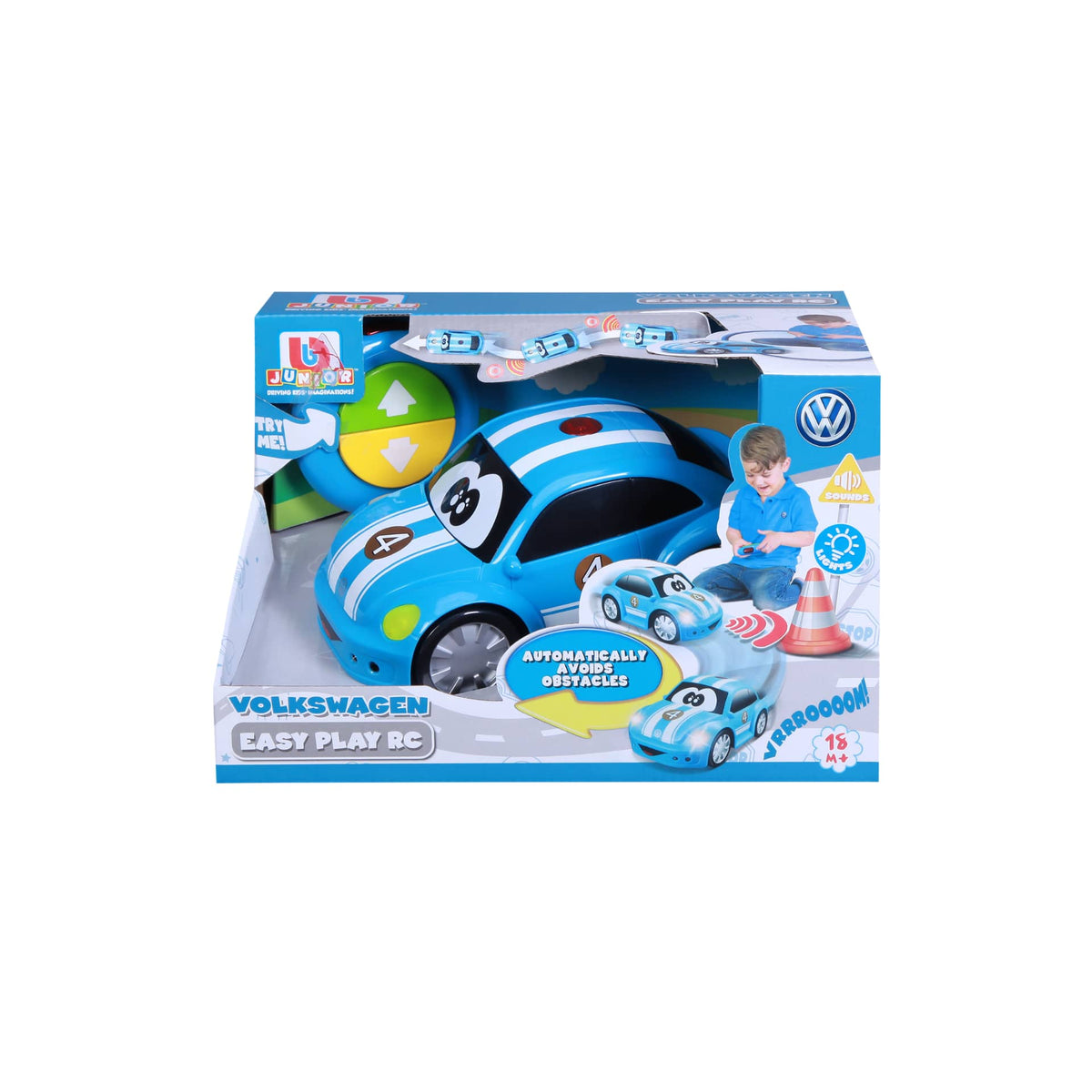 Bburago - Baby Junior Easy Play Rc Beetle Volkswagen Blue