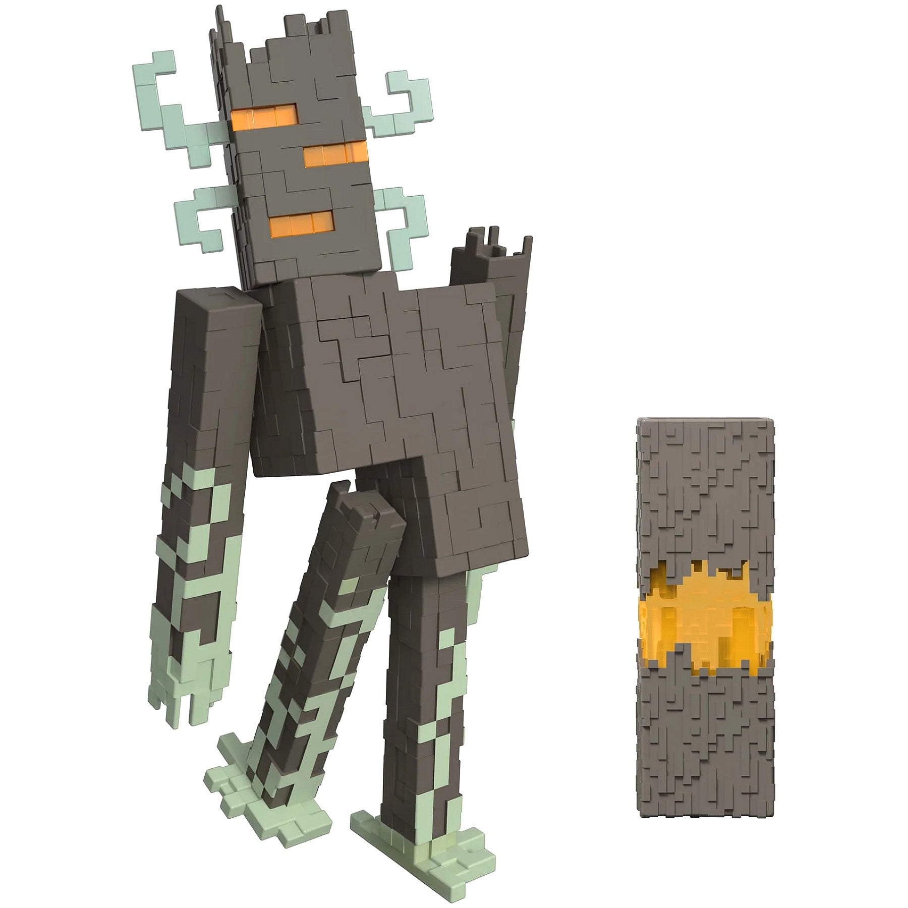 Minecraft - The Creaking 8-inch Action Figure with Interactive Lights Sounds & Accessories - Mattel