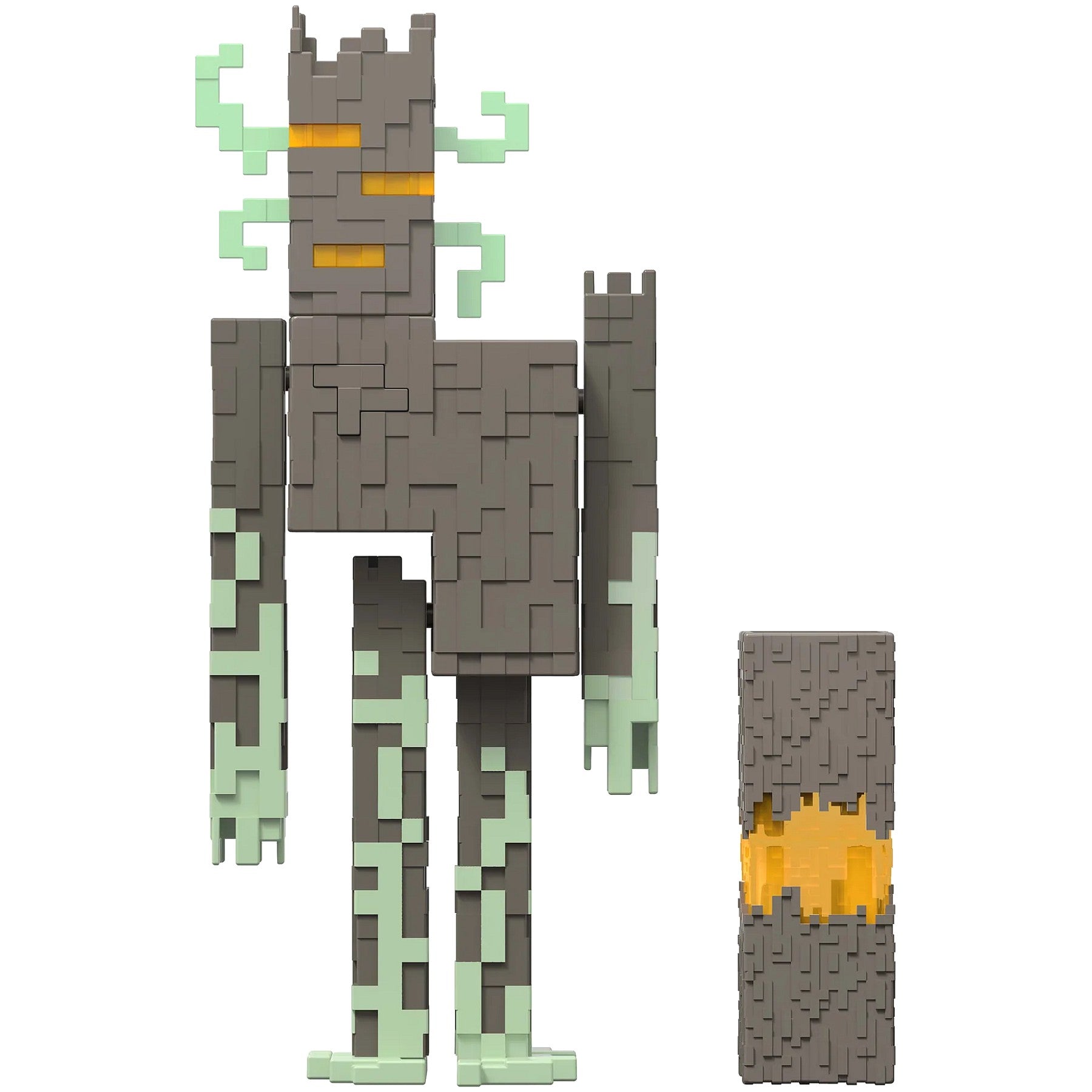 Minecraft - The Creaking 8-inch Action Figure with Interactive Lights Sounds & Accessories - Mattel