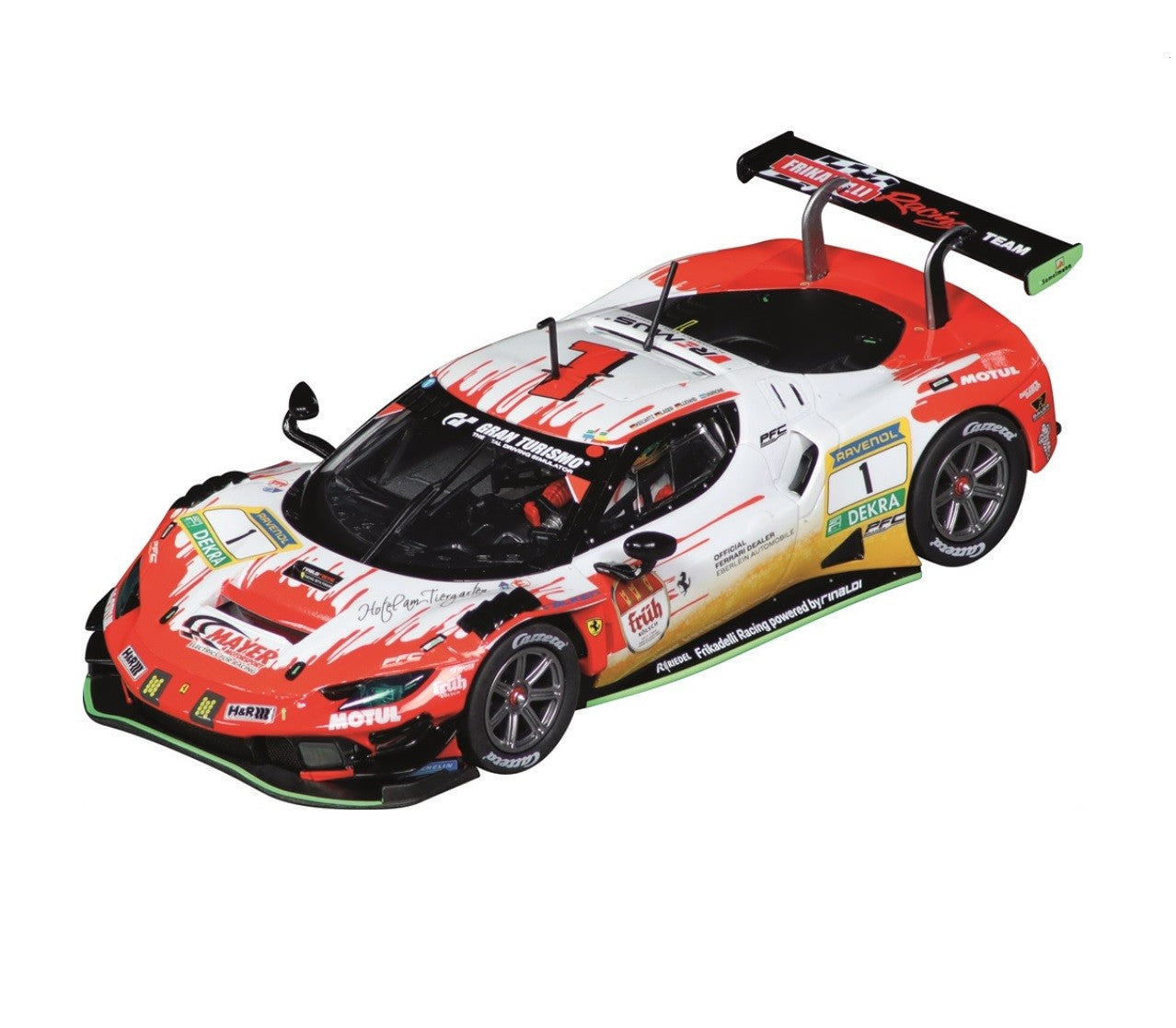 CARRERA EVOLUTION 1:32 - FERRARI 296 GT3 "FRIKADELLI RACING, NO.124H" NURBURGRING - SLOT CAR ALSO SUITS SCALEXTRIC