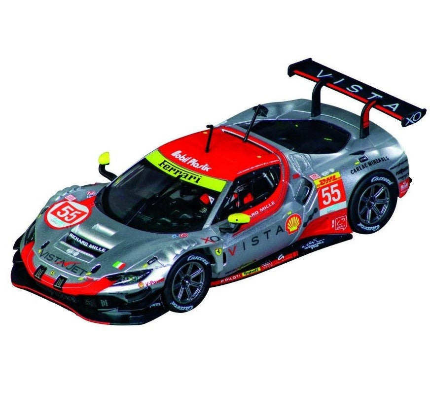 CARRERA EVOLUTION 1:32 – FERRARI 296 GT3 “VISTA AF COURSE” #55 W/LIGHTS – SLOT CAR ALSO SUITS SCALEXTRIC