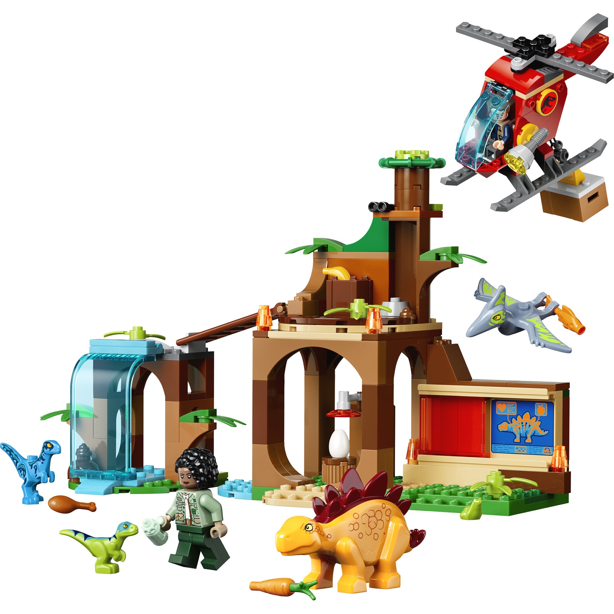 LEGO® 77981 Velociraptor Stegosaurus & Pteranodon Rescue - Jurassic World™ 4+