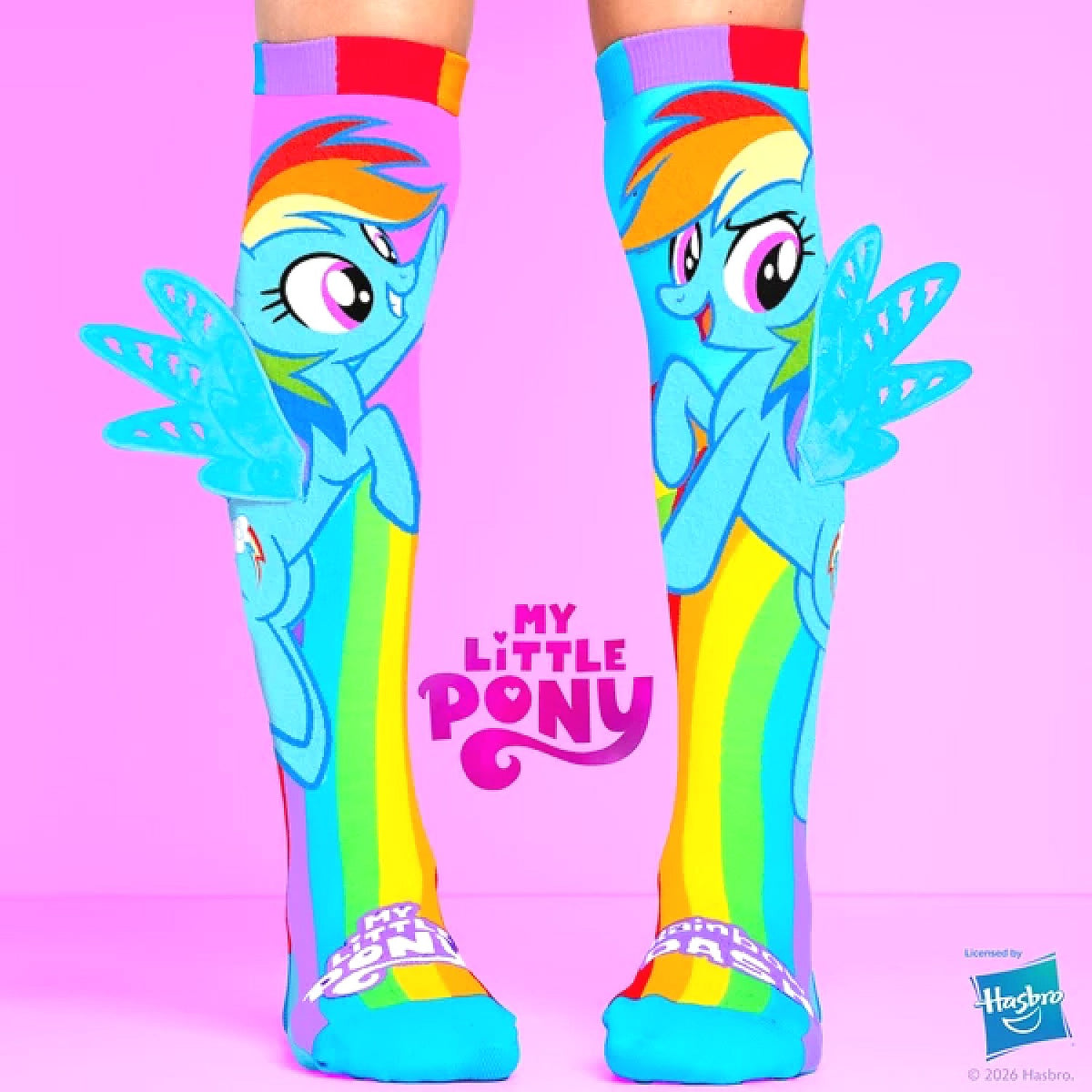 Madmia - My Little Pony Rainbow Dash Socks Kids & Adults Age 6y+