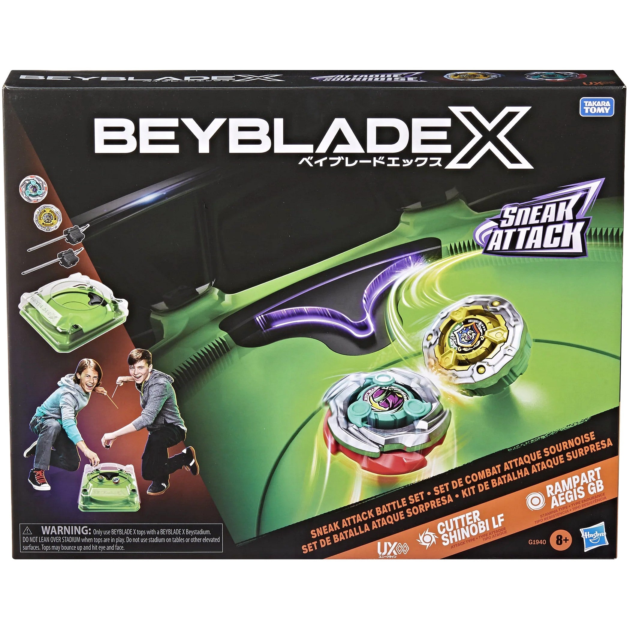 Beyblade - X Sneak Attack Battle Set with Beystadium Area
