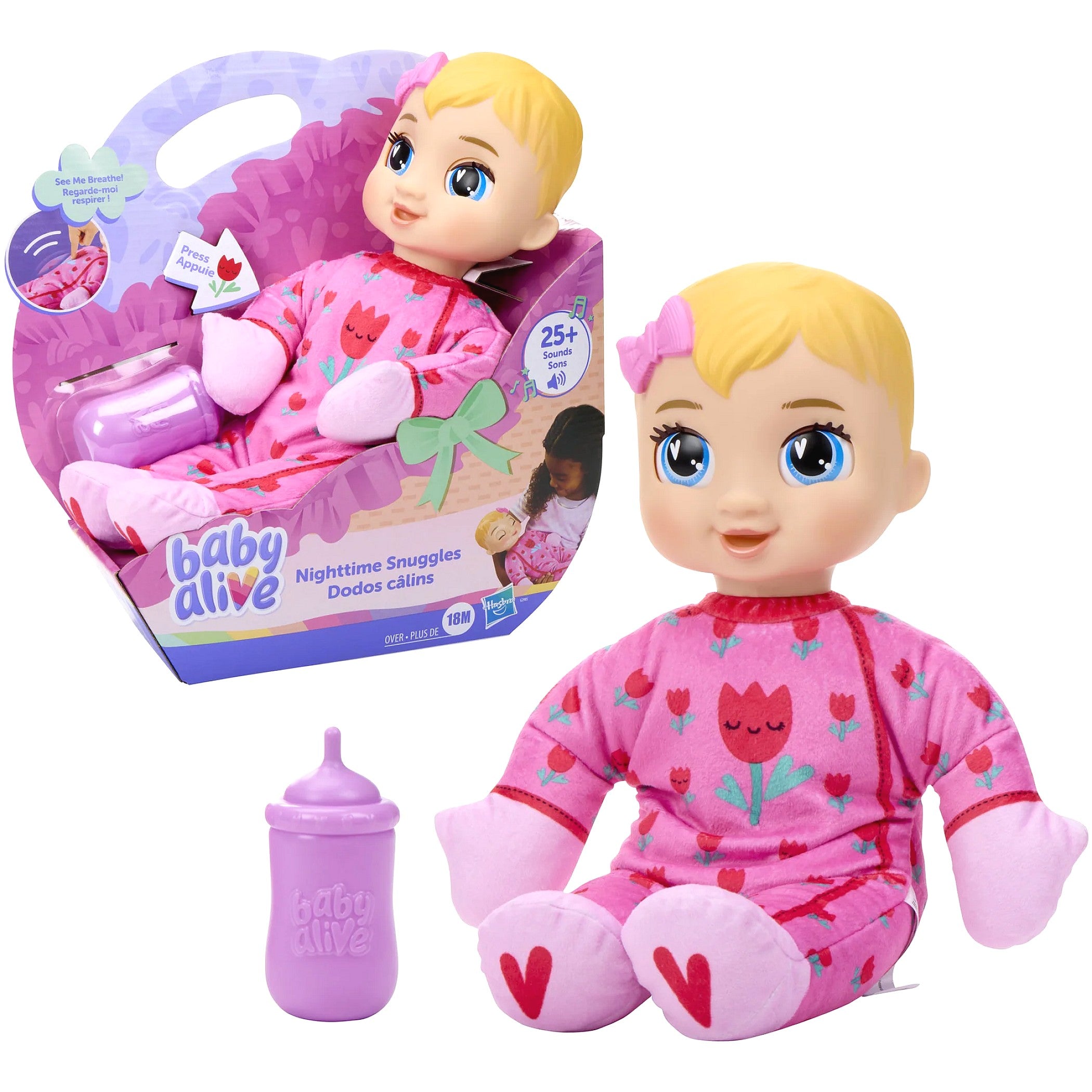 Baby Alive - Nighttime Snuggles Blonde Hair - Hasbro