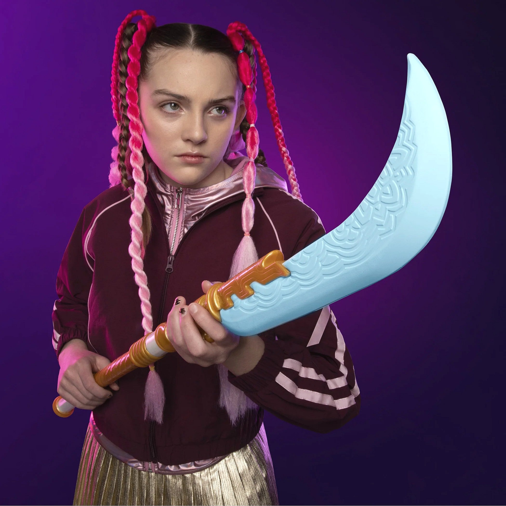 KPop - Demon Hunters Mira's Curved Moon Nerf Foam Sword Role-Play - Hasbro