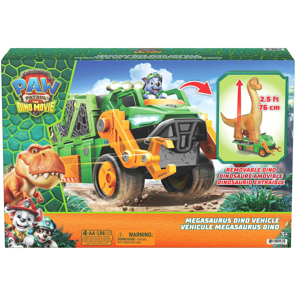 Paw Patrol - The Dino Movie Megasaurus Dino Vehicle - Spin Master