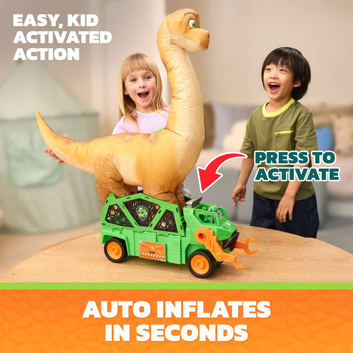 Paw Patrol - The Dino Movie Megasaurus Dino Vehicle - Spin Master