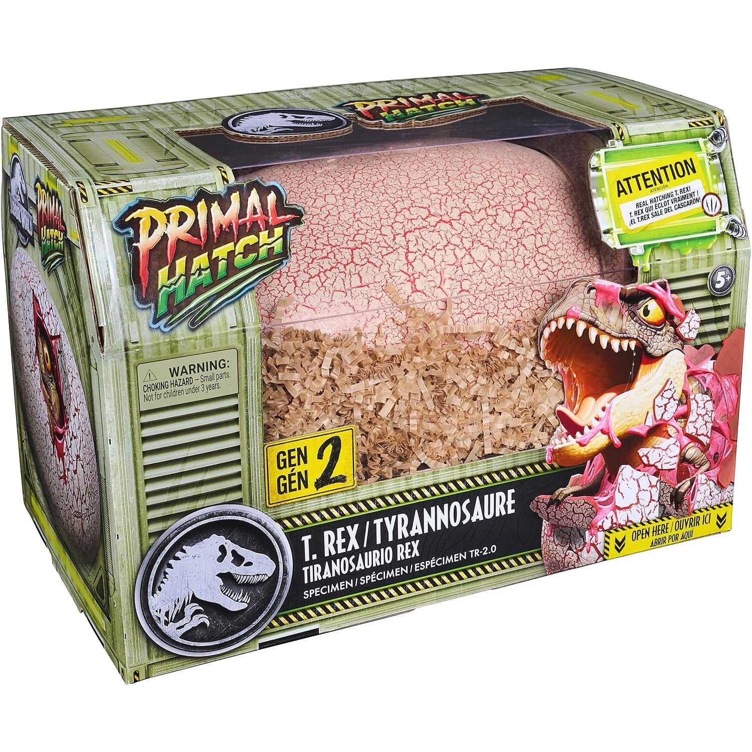 Jurassic World - Primal Hatch Jurassic Gen 2 Interactive Dinosaur & Egg - Spin Master