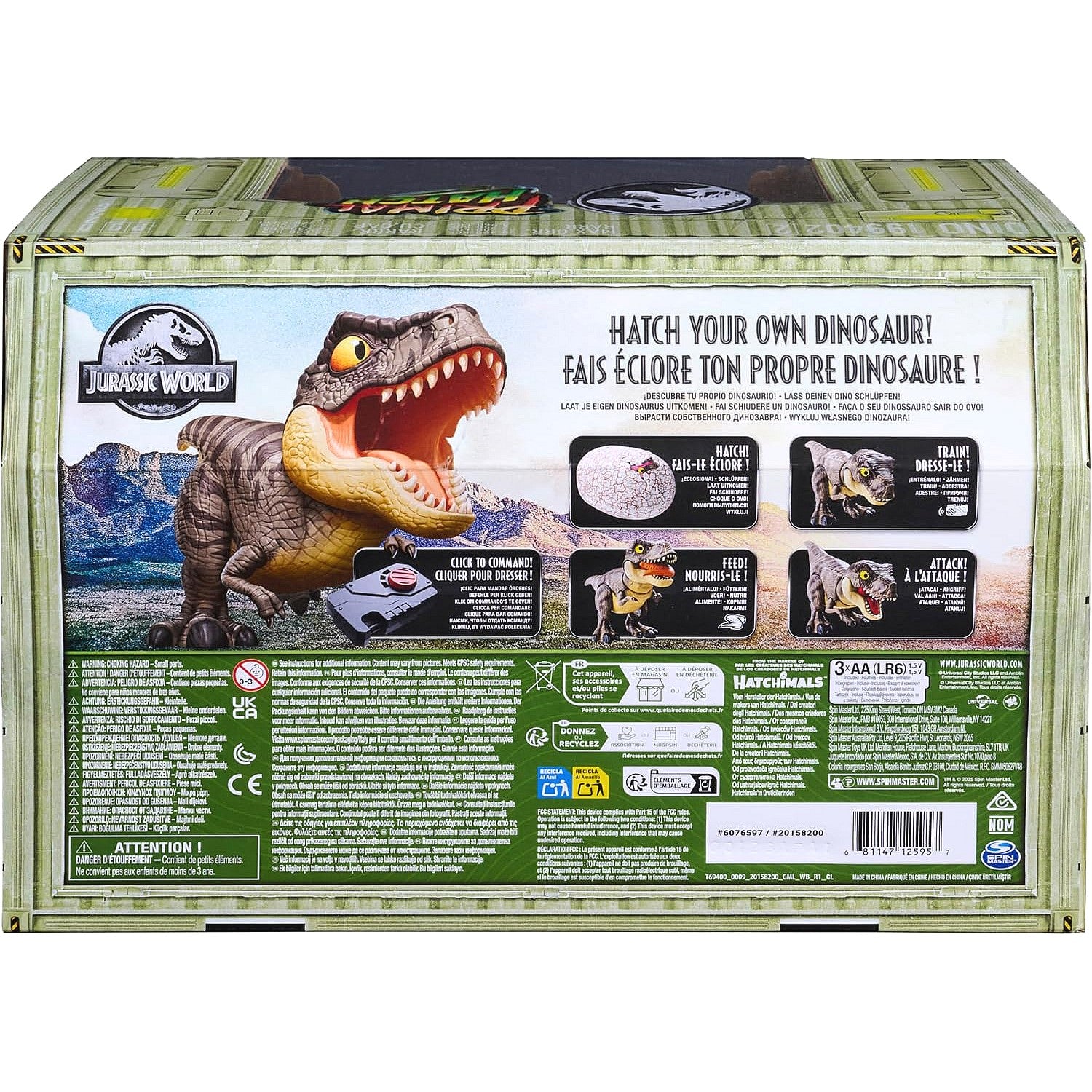 Jurassic World - Primal Hatch Jurassic Gen 2 Interactive Dinosaur & Egg - Spin Master