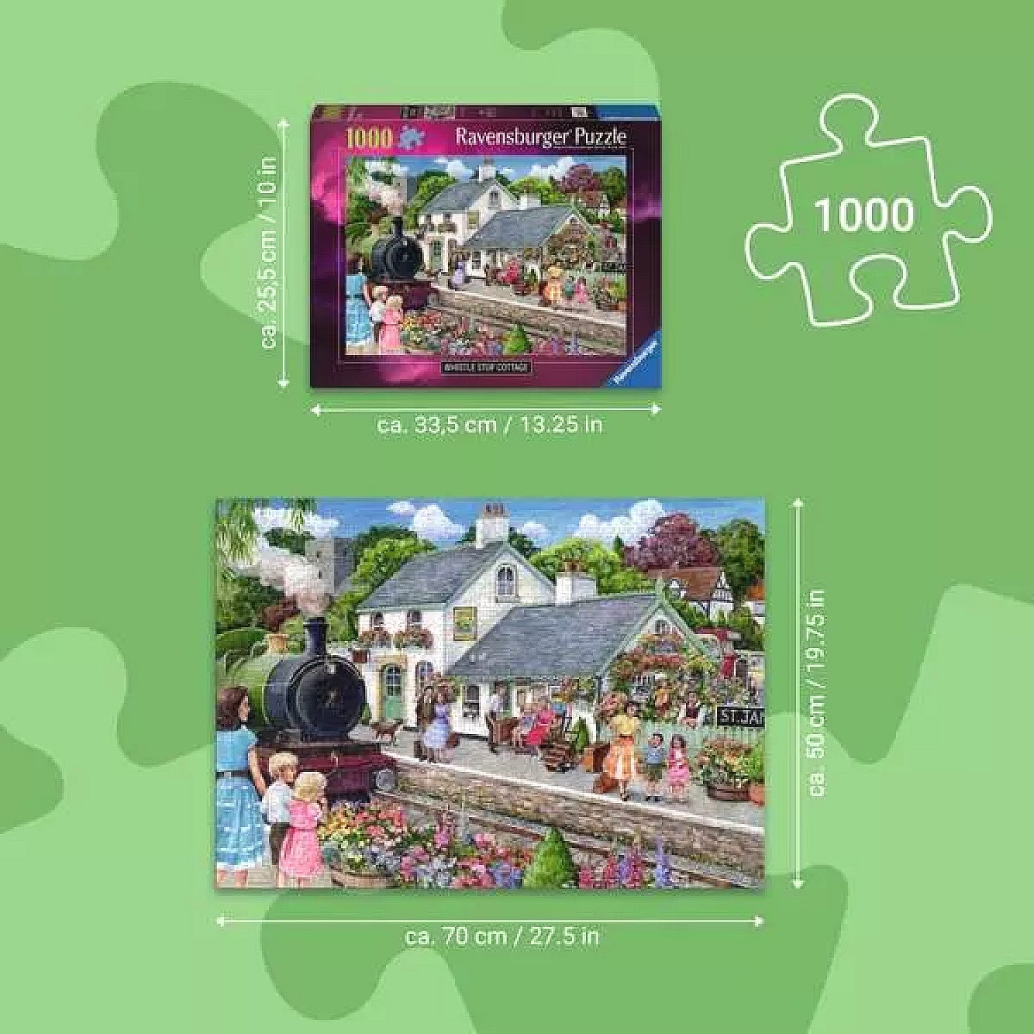 Ravensburger - Whistle Stop Cottage Jigsaw Puzzle 1000 Pieces