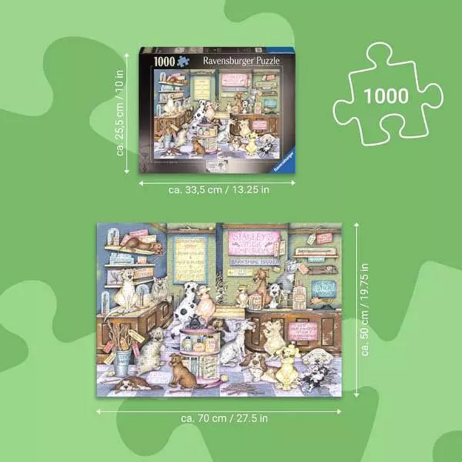 Ravensburger - Dapper Dogs No.2 Stanley’s Stick Emporium Jigsaw Puzzle 1000 Pieces