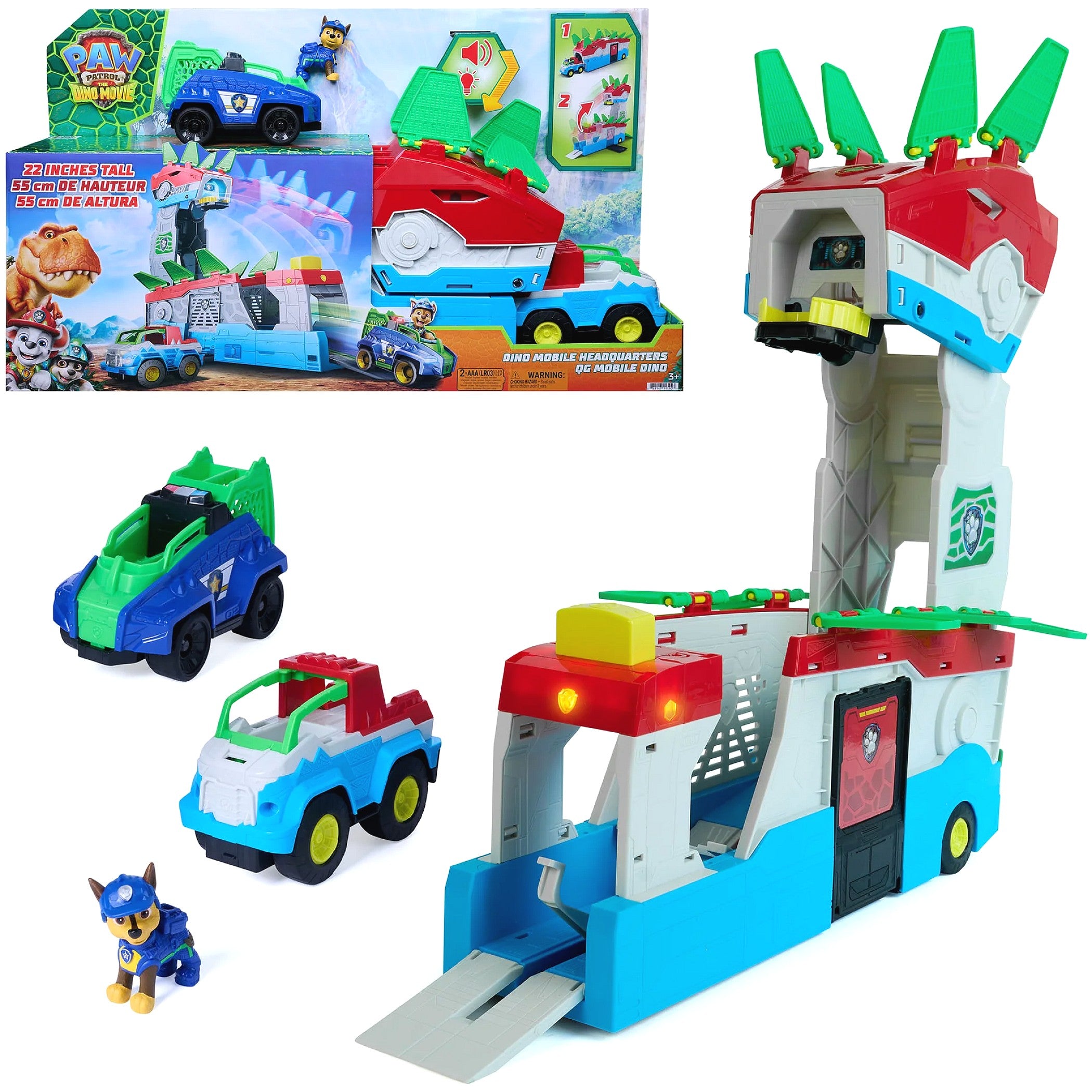 Paw Patrol - The Dino Movie Dino Mobile Headquarters Playset - Spin Master