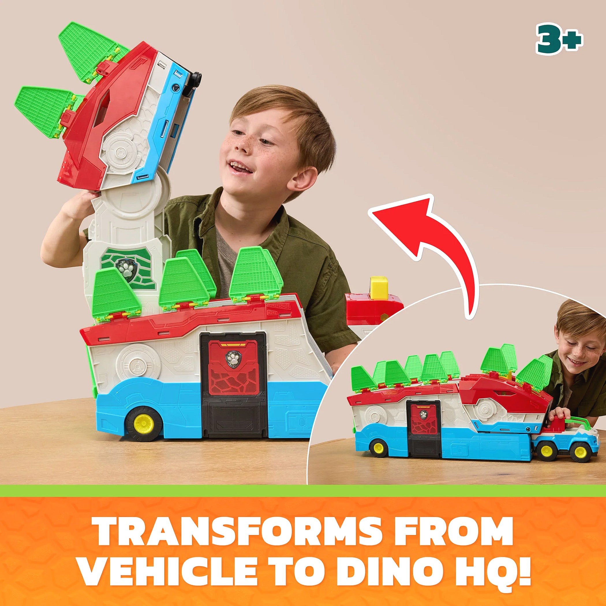 Paw Patrol - The Dino Movie Dino Mobile Headquarters Playset - Spin Master