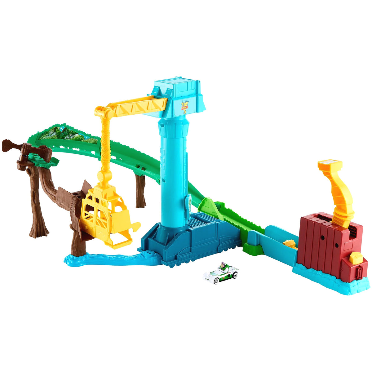 Hot Wheels - Toy Story 5 Hi-Tech Buzz Lightyear's Star Command Adventure Track Set - Mattel