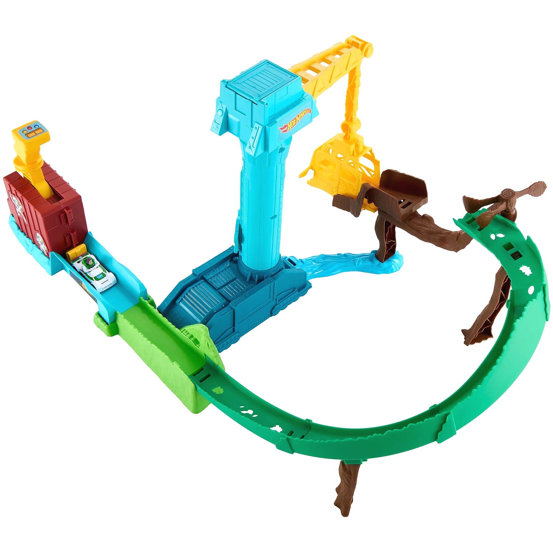 Hot Wheels - Toy Story 5 Hi-Tech Buzz Lightyear's Star Command Adventure Track Set - Mattel