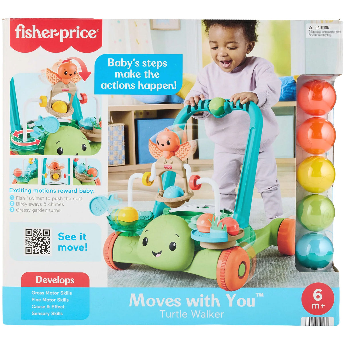 Fisher-Price - Moves With You Turtle Walker - Mattel