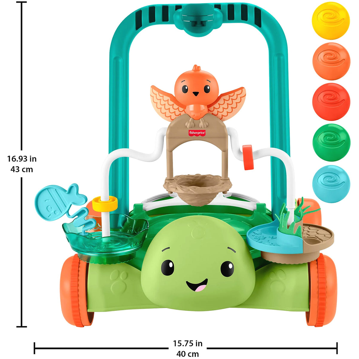 Fisher-Price - Moves With You Turtle Walker - Mattel
