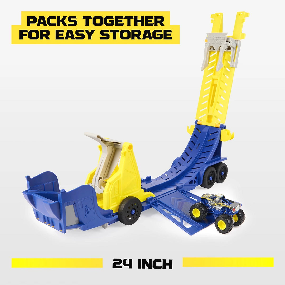 Monster Jam - 1:64 Launch and Load Hauler Playset - Spin Master