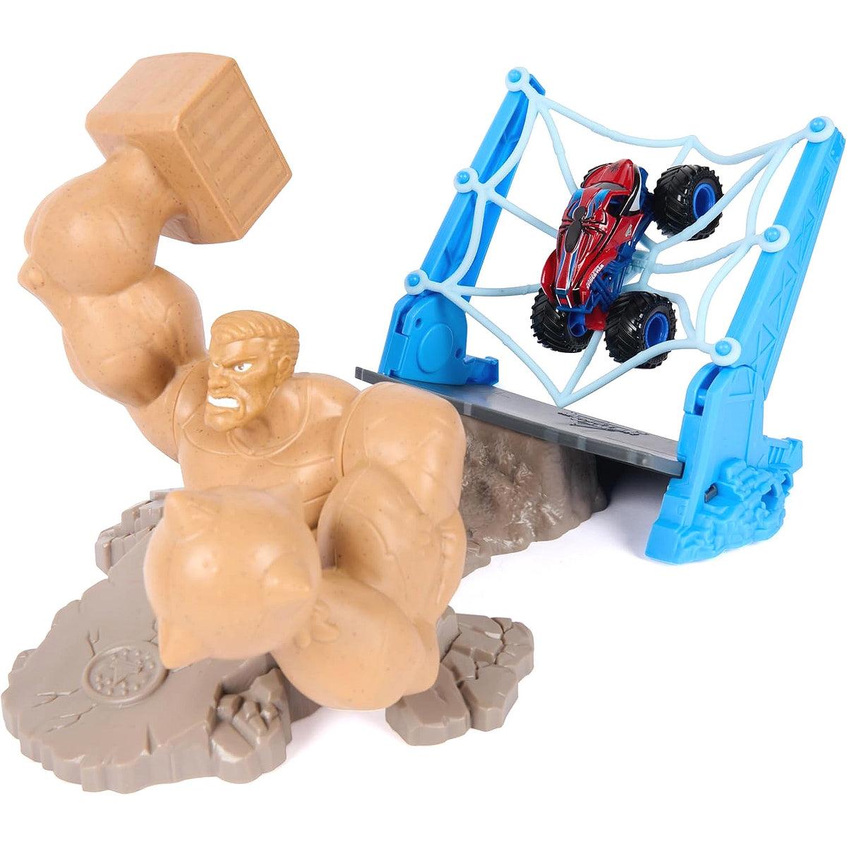 Monster Jam - Marvel Spider-Man Sandman City Battle Playset - Spin Master