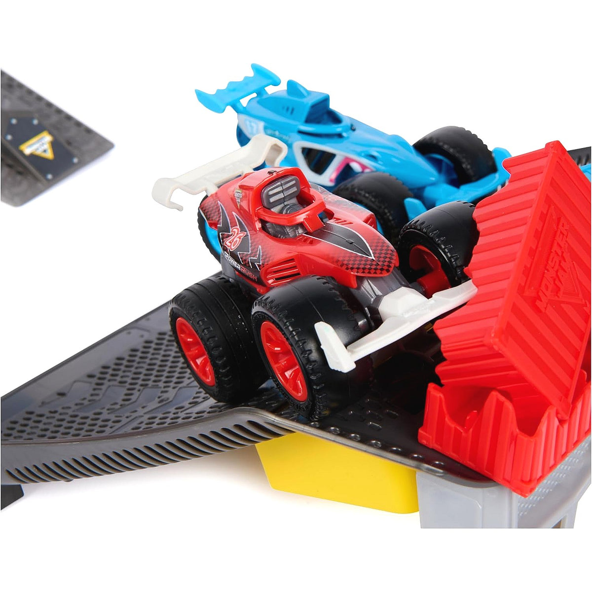 Monster Jam - 1:64 Monster Motors Rev Up Raceway Playset - Spin Master
