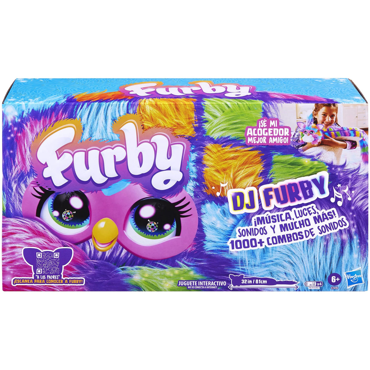 Furby - DJ Furby Neon Star Interactive Plush Toy - Hasbro