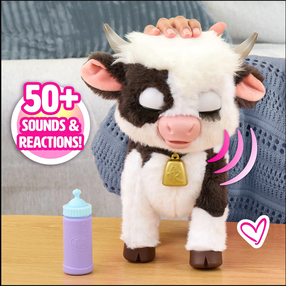 FurReal - Riley the Feed & Follow Cow Interactive Plush