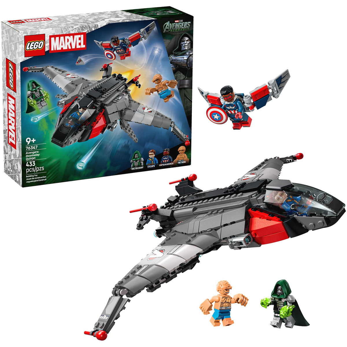 LEGO 76347 Avengers Doomsday Quinjet - Marvel Super Heroes