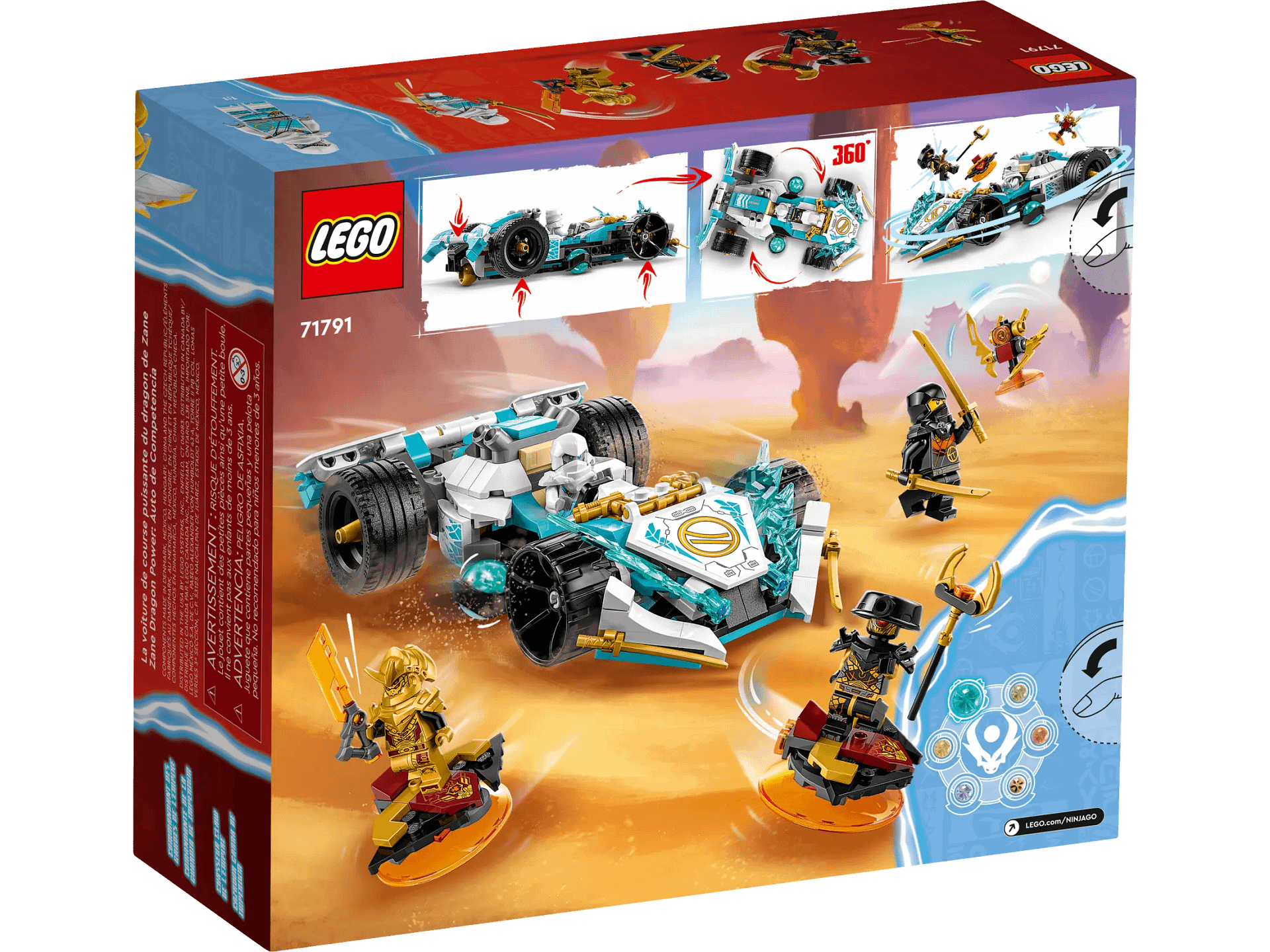 LEGO® 71791 Zane s Dragon Power Spinjitzu Race Car - NINJAGO®