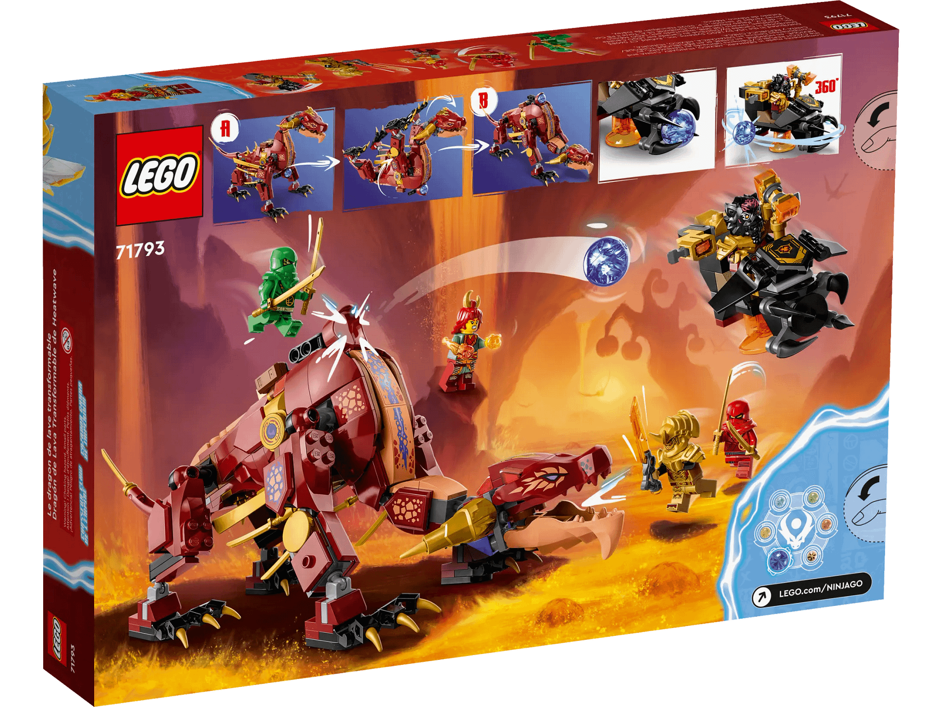 LEGO® 71793 Heatwave Transforming Lava Dragon - NINJAGO®