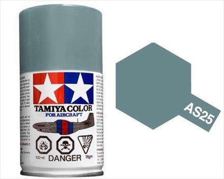 AS-25 TAMIYA GREY ACRYLIC SPRAY PAINT 100ML (AIRCRAFT) DARK GHOST