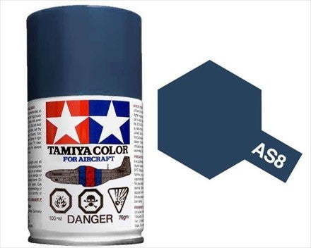 AS-8 TAMIYA ACRYLIC SPRAY PAINT 100ML (AIRCRAFT) NAVY BLUE