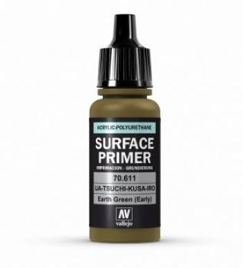 VALLEJO ACRYLIC POLYURETHANE - PRIMER EARTH GREEN (EARLY) 70611