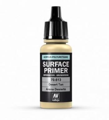 VALLEJO ACRYLIC POLYURETHANE - PRIMER DESERT TAN BASE 70613
