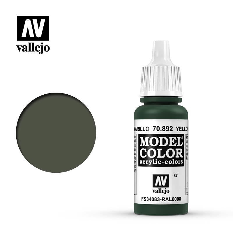 VALLEJO MODEL COLOR YELLOW OLIVE 17ML AV70892